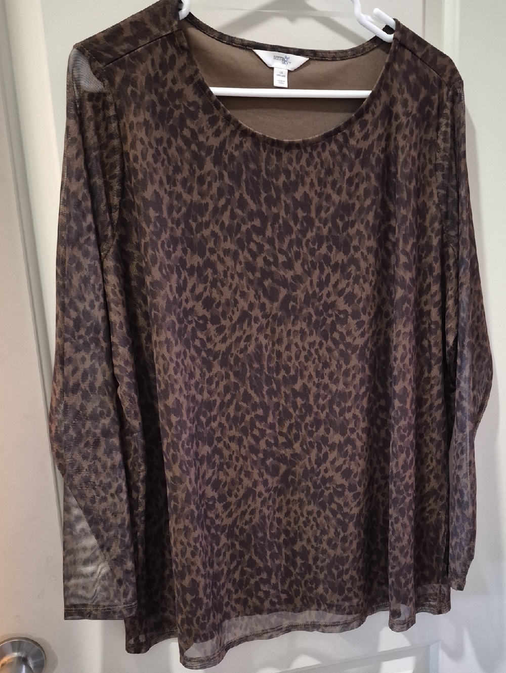 Brown Terra & Sky Knit Top